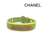 Chanel Rubber Bracelet Green Orange