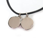 Hermes Eclipse Necklace Pendant Choker Orange Blue — view 3