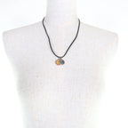 Hermes Eclipse Necklace Pendant Choker Orange Blue — view 4