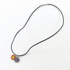 Hermes Eclipse Necklace Pendant Choker Orange Blue — view 5