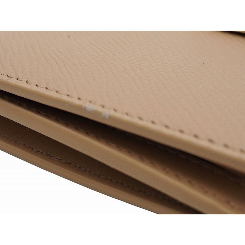 Celine Medium Strap Wallet Calfskin Nude Beige Citron Yellow Bicolor — view 5