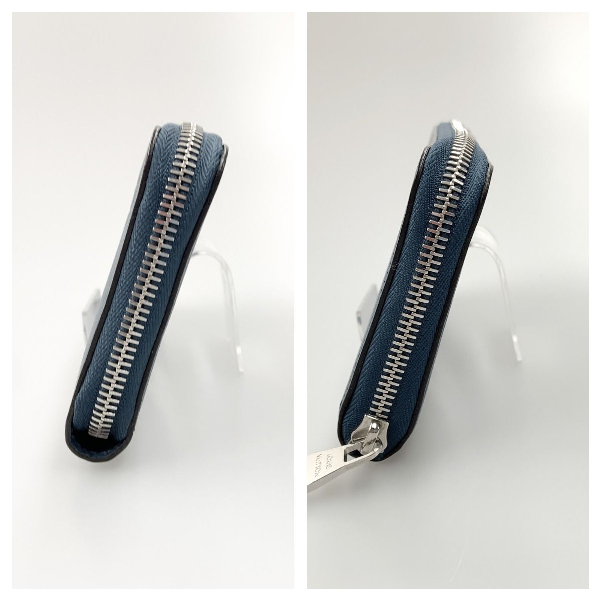 Louis Vuitton Epi Zippy Wallet Vertical Round Zipper Long Blue — view 3