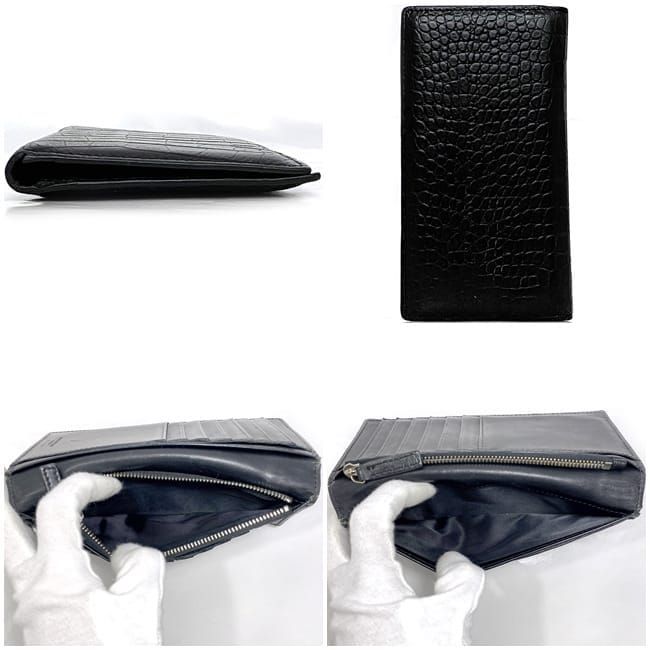 Saint Laurent Folding Long Wallet Black — view 3