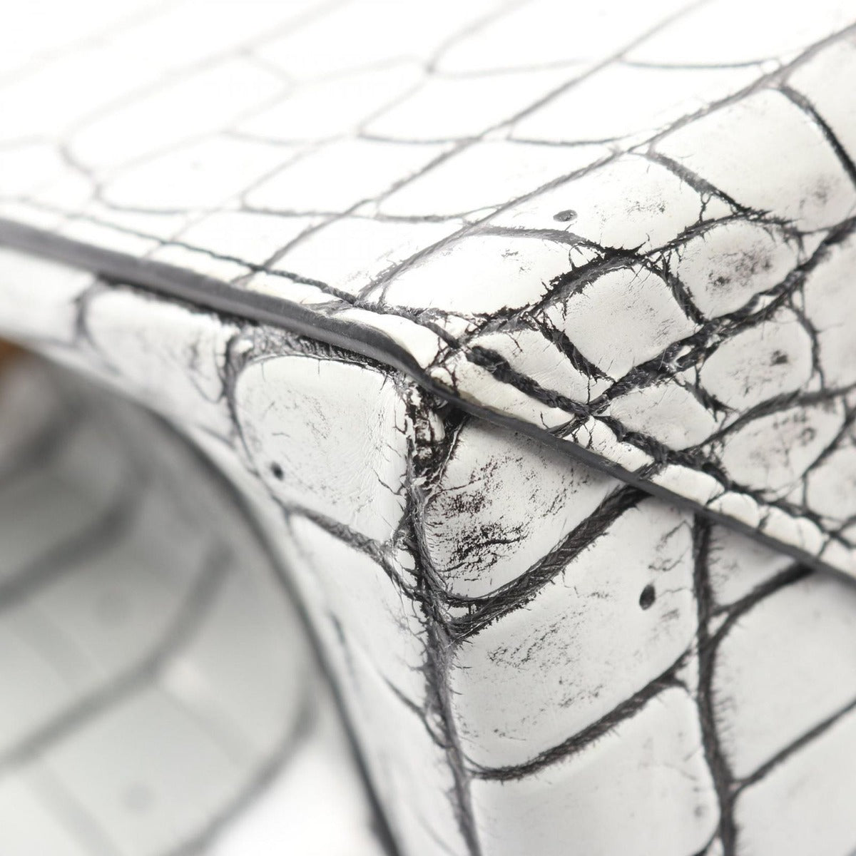 Louis Vuitton Handbag Light Gray Leather 2-Way — view 5