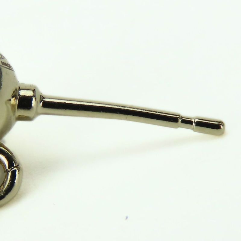 Chanel Coco Mark Metal Silver Heart Rhinestone C25 P — view 6