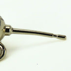 Chanel Coco Mark Metal Silver Heart Rhinestone C25 P — view 6
