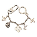 Louis Vuitton Bijoux Sac Chenne Fleur de Epi Key Holder Key Ring Charm Silver