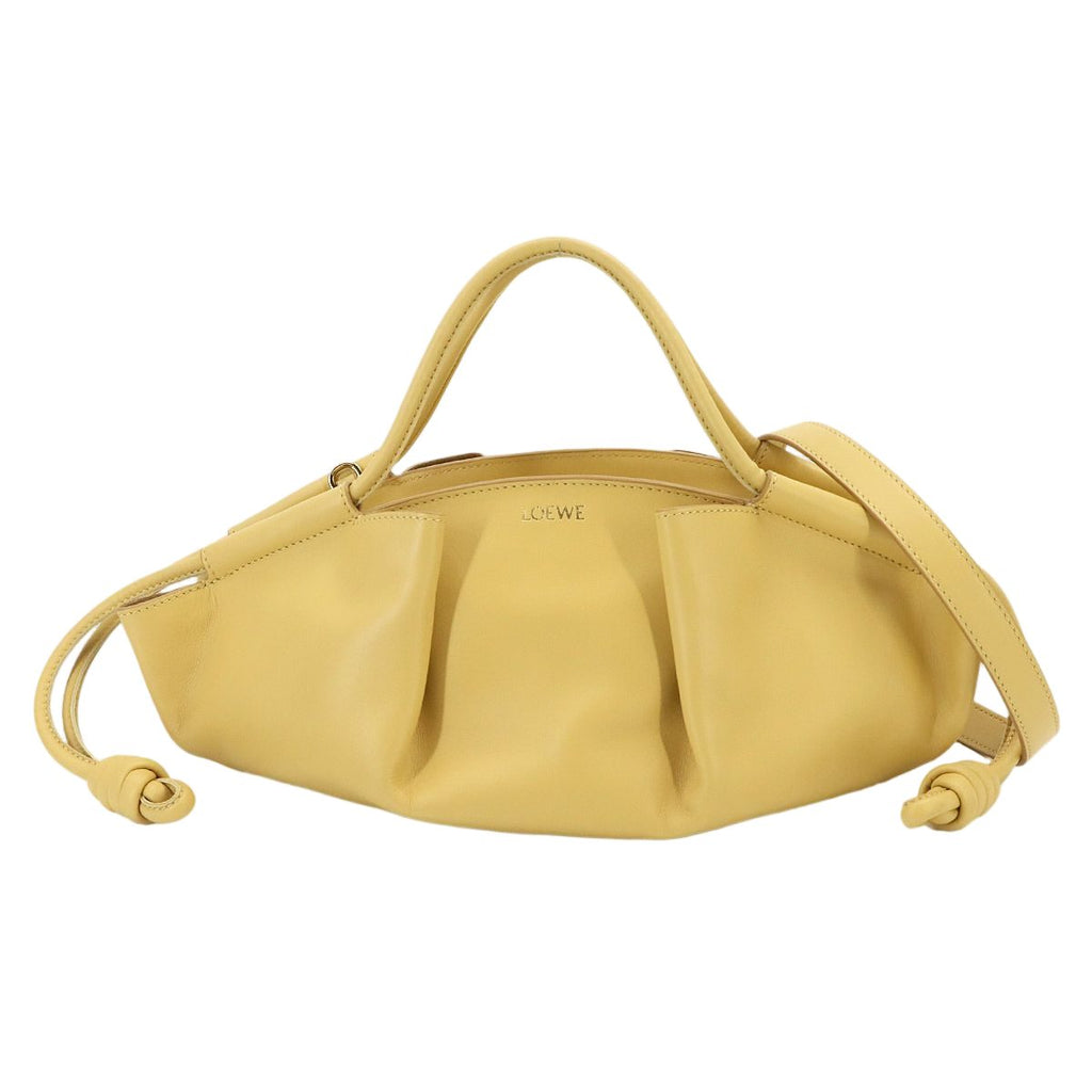 Loewe Paseo Small 2-Way Bag Leather Yellow Gold