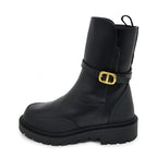 Christian Dior Empreinte Ankle BOOT Boots 37 1 2 Black Leather