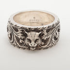 Gucci Taiga Head Arabesque Garden Silver Ring 12 — view 3