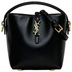 Saint Laurent Paris Shoulder Bag 37 Mini 2-Way Leather Black YSL
