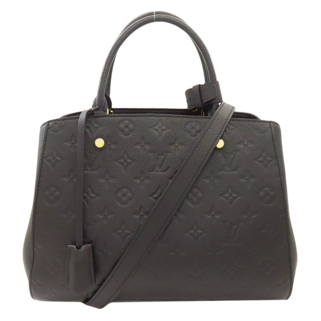Louis Vuitton Montaigne MM Handbag Noir Black