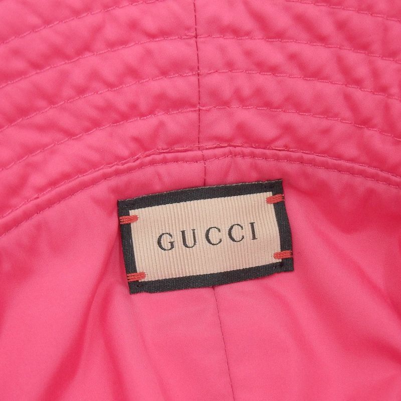 Gucci 2023 Item Brella Cloche GG Metal Nylon Bucket Hat — view 7