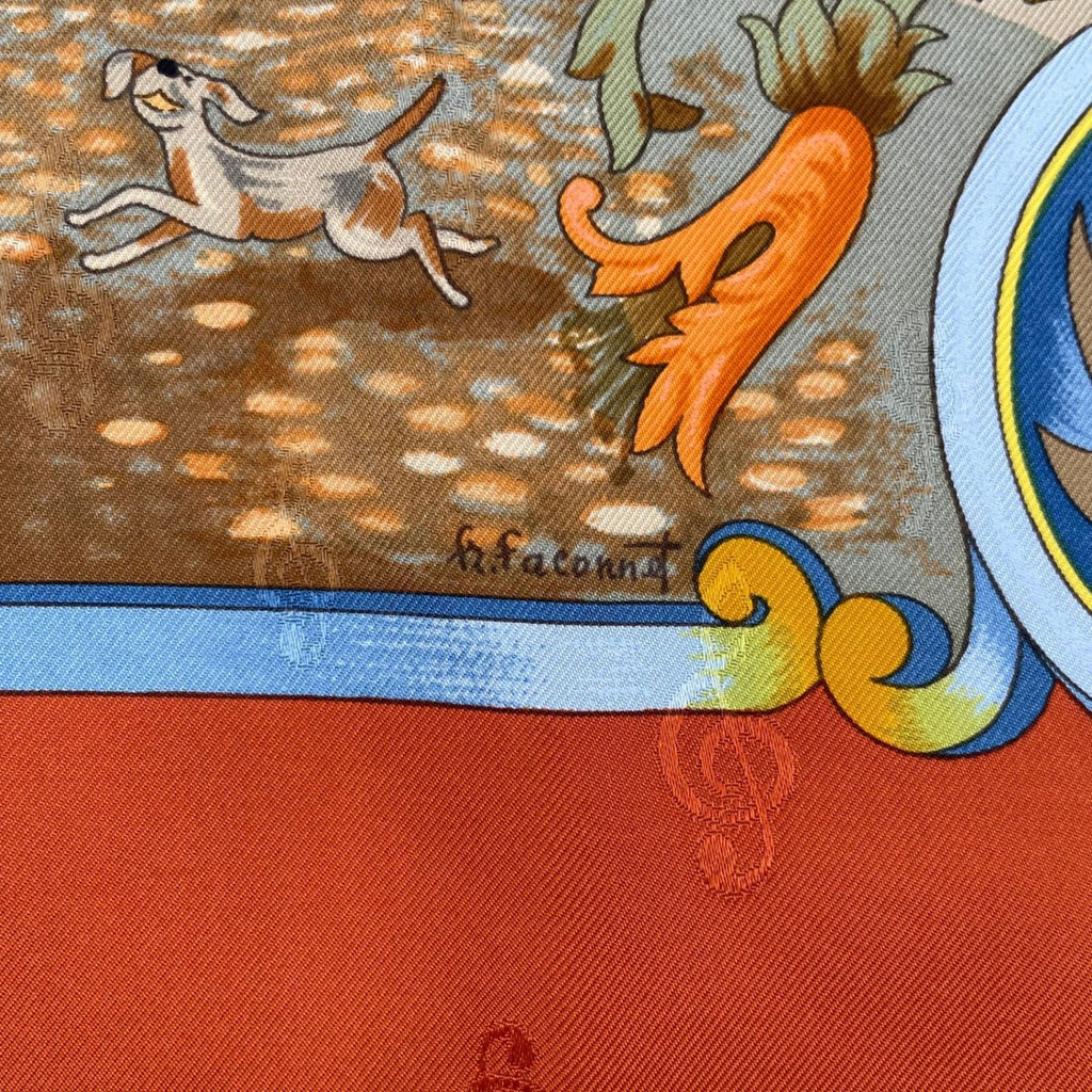 Hermes Scarf 100% Silk Carre 90 Orgauphone ET Autres Mecaniques Pipe Organ — view 8