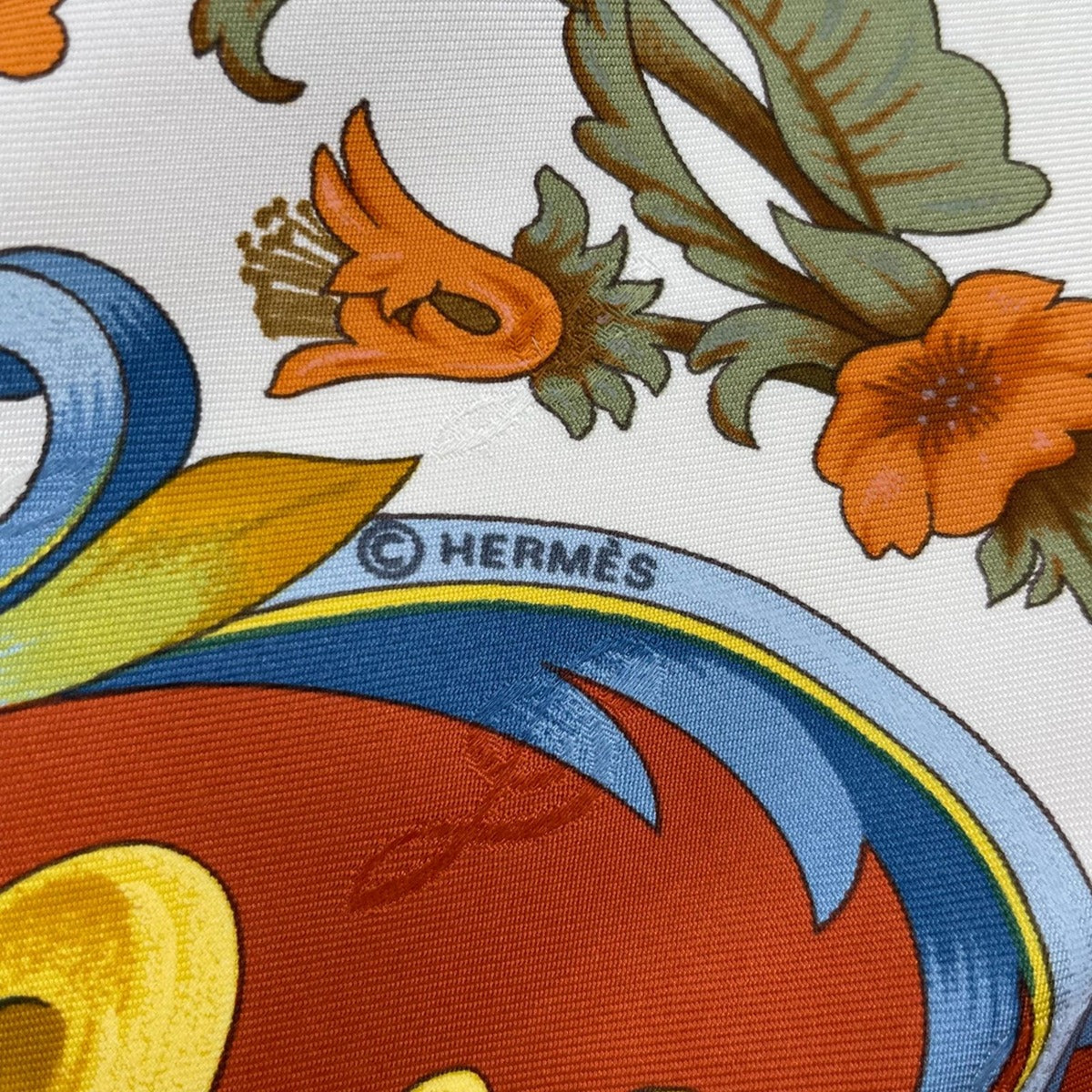 Hermes Scarf 100% Silk Carre 90 Orgauphone ET Autres Mecaniques Pipe Organ — view 9
