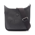 Hermes Shoulder Bag Evelyne 3 Trois PM Black Leather