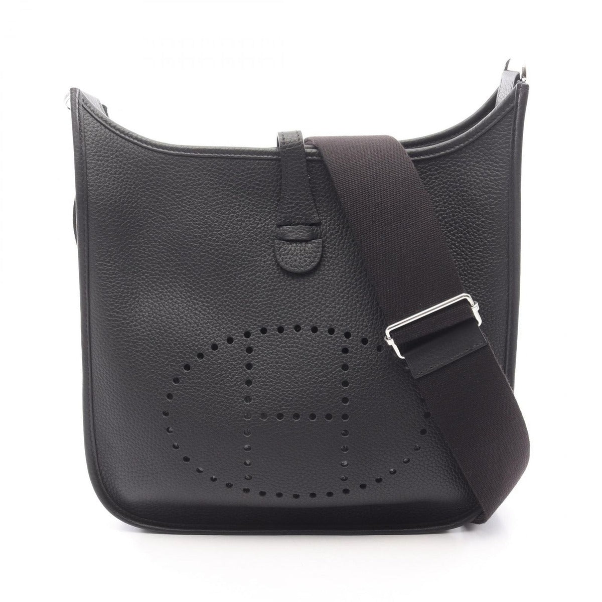 Hermes Shoulder Bag Evelyne 3 Trois PM Black Leather