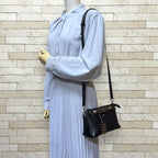 Fendi by the Way Mini Shoulder Bag Leather Black Brown — view 2