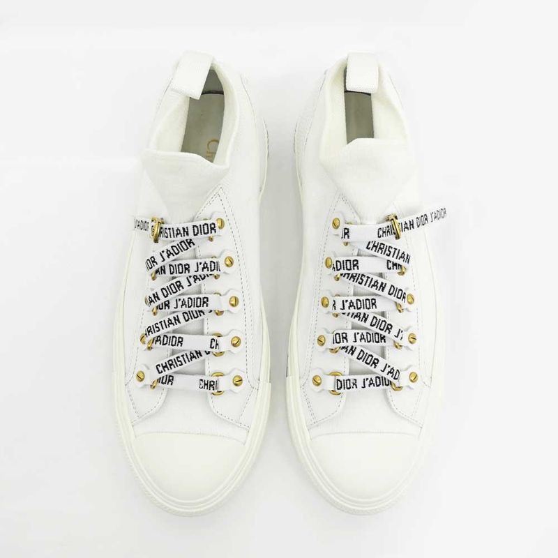 Dior Sneakers Walkn White Size 38 Lace Logo Shoes — view 7
