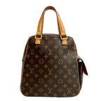 Louis Vuitton Vintage Excentri Cite Monogram Leather Mini Boston Bag Brown — view 3