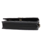 Chanel Chain Wallet Black Caviar Leather Rhinestone Quilted Shoulder Bag — view 3