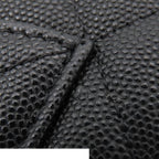 Chanel Chain Wallet Black Caviar Leather Rhinestone Quilted Shoulder Bag — view 6