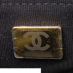 Chanel Chain Wallet Black Caviar Leather Rhinestone Quilted Shoulder Bag — view 7