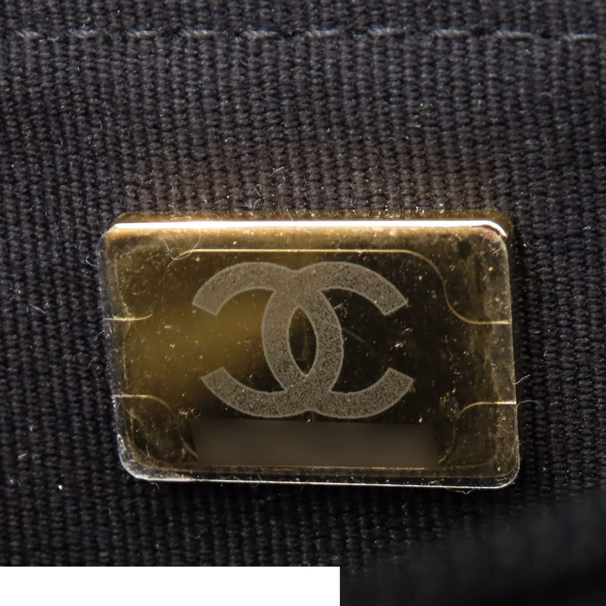 Chanel Chain Wallet Black Caviar Leather Rhinestone Quilted Shoulder Bag — view 7
