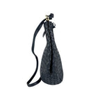 Bottega Veneta Intrecciato Nappa Shoulder Bag Purse Navy Black Leather