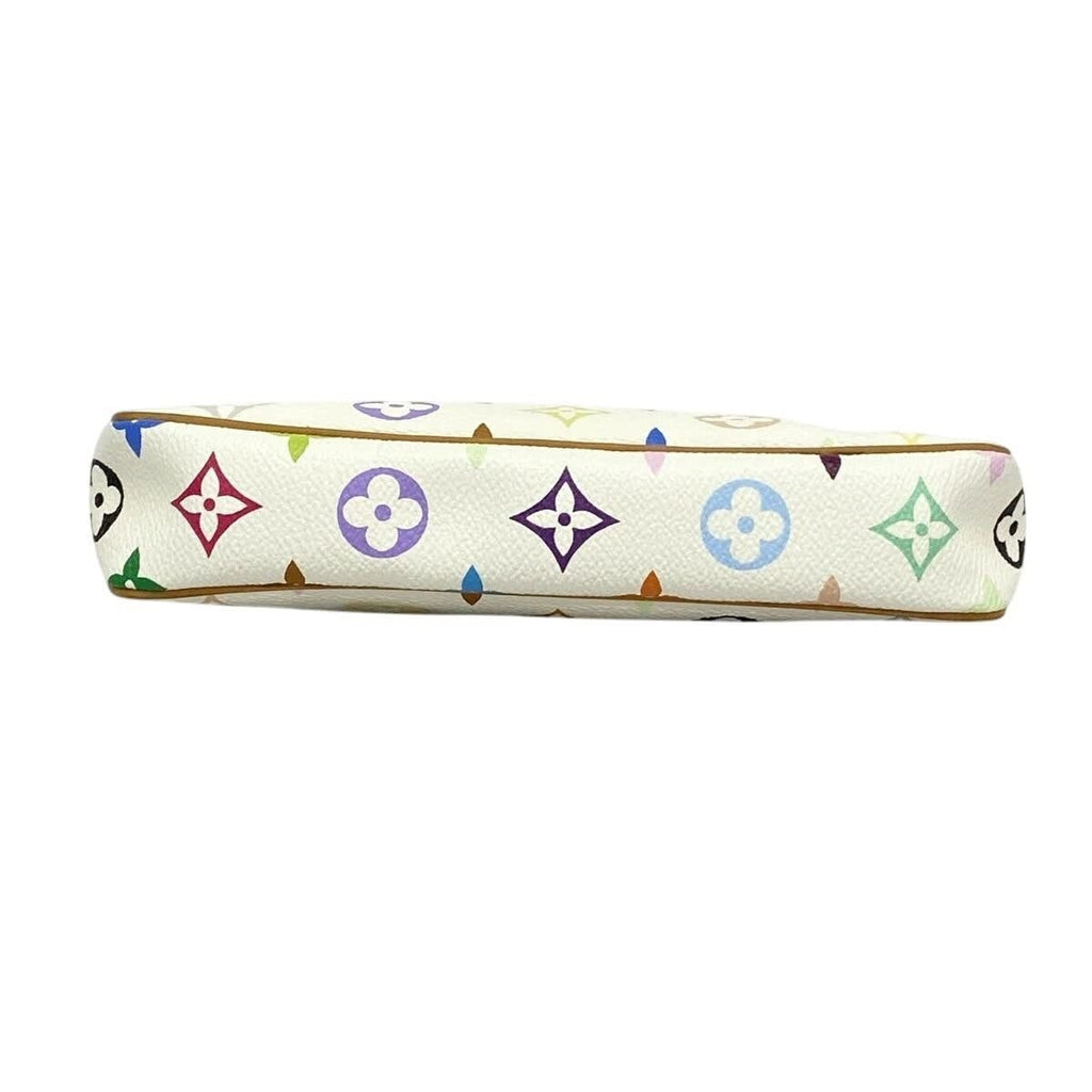 Louis Vuitton Monogram Multicolor Murakami Pochette Pouch Bag Accessories White — view 8