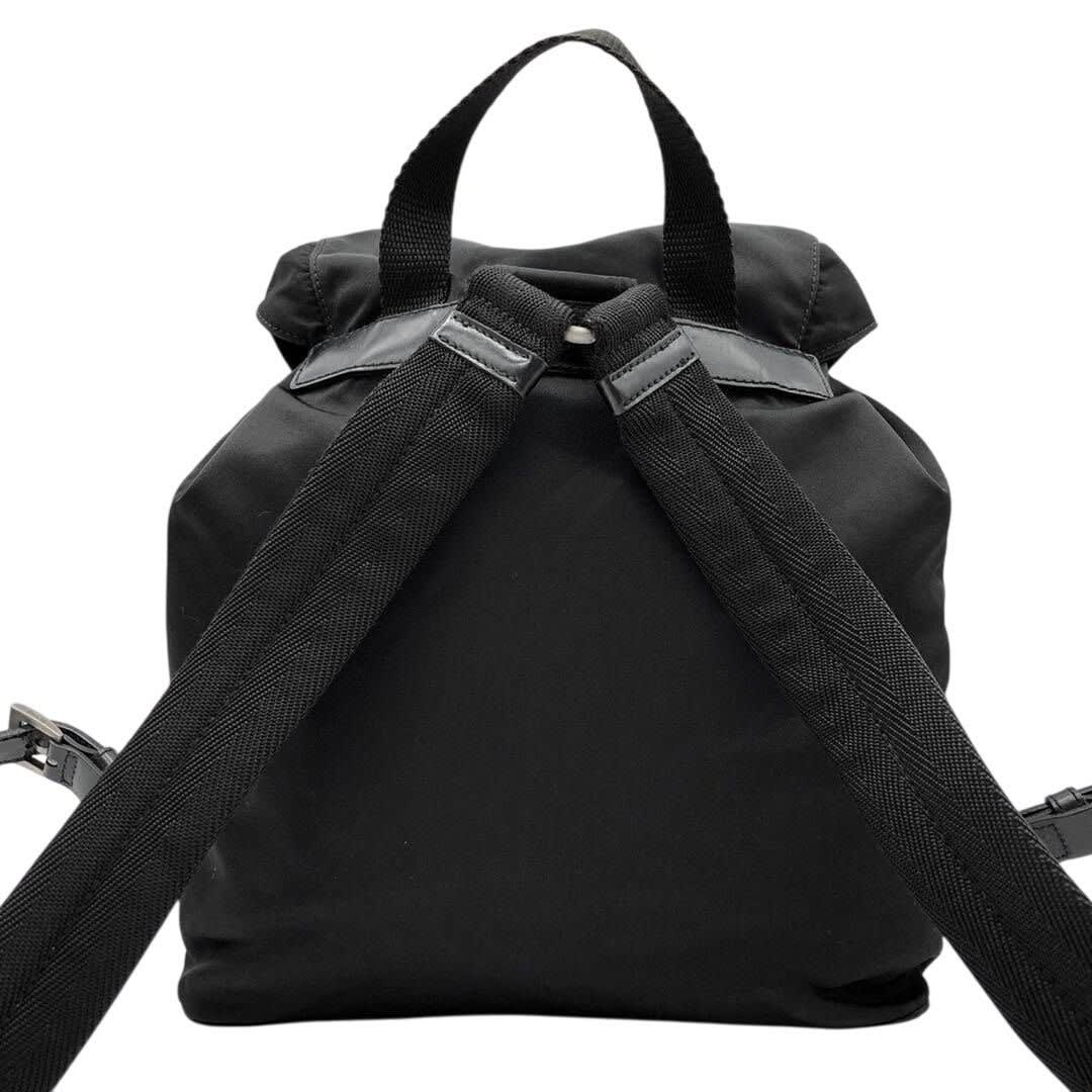 Prada Nylon Tessuto Backpack Saffiano Leather Shoulder Bag Purse Tote — view 8