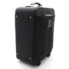 Chanel CC Quilted Nylon Luggage Carry-on Trolley Wheels Travel Bag — view 8