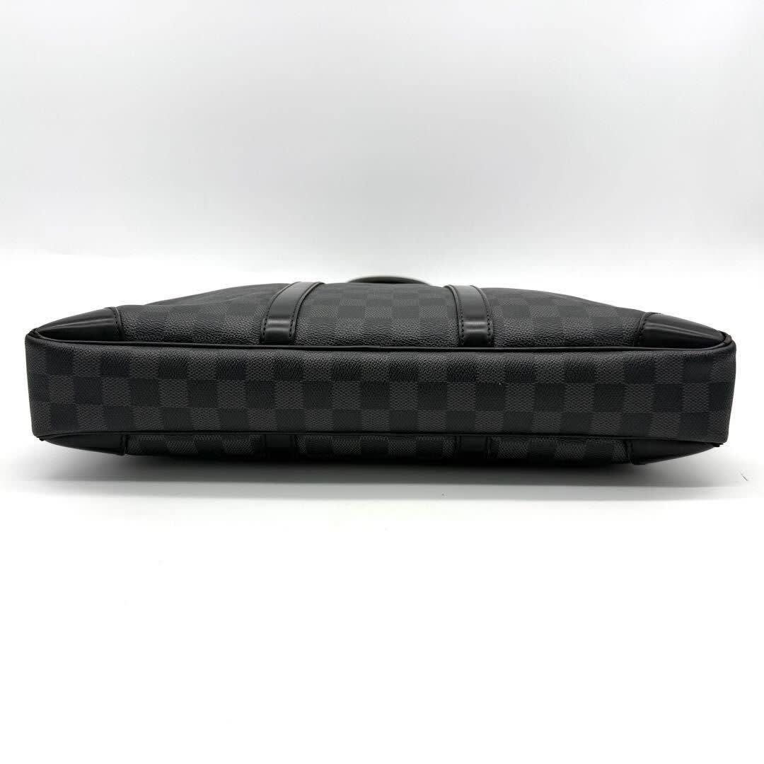 Louis Vuitton Damier Graphite Porto Document Voyage PM Bag Black — view 9