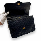 Chanel Vintage Quilted Lambskin Leather Shoulder Bag Chain — view 7