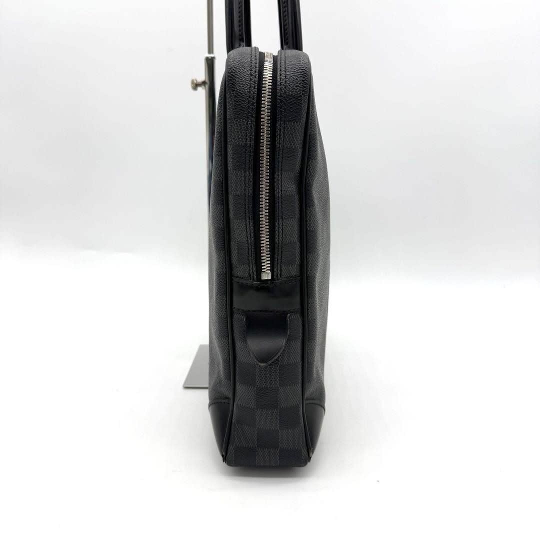 Louis Vuitton Damier Graphite Porto Document Voyage PM Bag Black — view 7