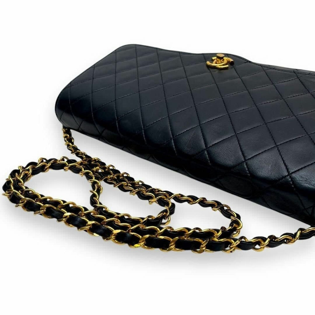 Chanel Vintage Quilted Lambskin Leather Shoulder Bag Chain — view 8