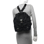 Prada Nylon Tessuto Backpack Saffiano Leather Shoulder Bag Purse Tote — view 5