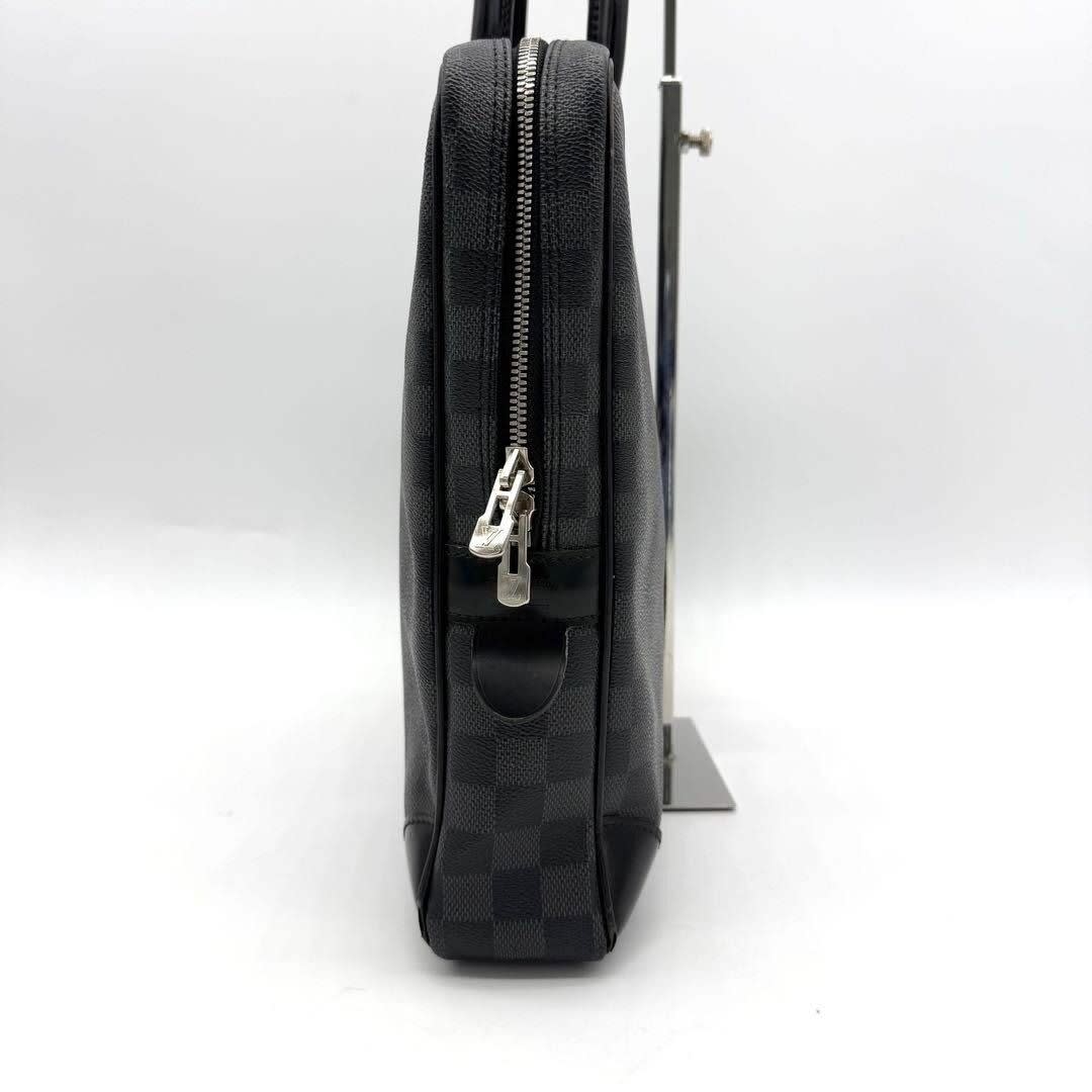 Louis Vuitton Damier Graphite Porto Document Voyage PM Bag Black — view 8