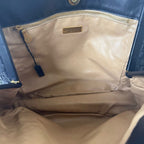 Bottega Veneta Intrecciato Nappa Shoulder Bag Purse Navy Black Leather — view 8