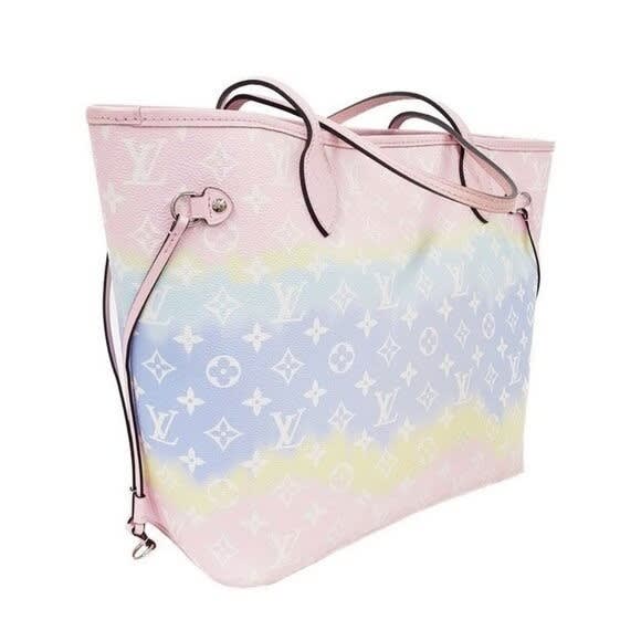Louis Vuitton Neverfull Monogram Escale MM Tote Shoulder Bag Pastel — view 5
