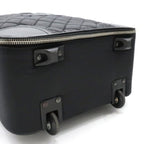 Chanel CC Quilted Nylon Luggage Carry-on Trolley Wheels Travel Bag — view 4