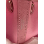 Hermes Garden Party TPM Toile Officier Vache Leather Tote Bag Pink Handbag — view 8