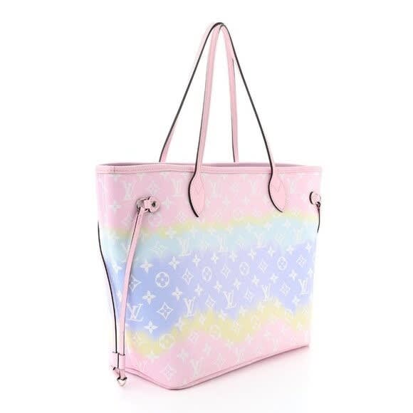 Louis Vuitton Neverfull Monogram Escale MM Tote Shoulder Bag Pastel — view 4