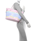 Louis Vuitton Neverfull Monogram Escale MM Tote Shoulder Bag Pastel — view 3