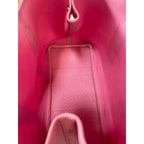 Hermes Garden Party TPM Toile Officier Vache Leather Tote Bag Pink Handbag — view 9