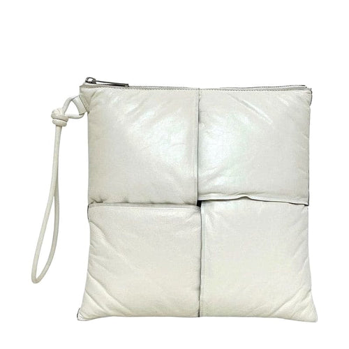 Bottega Veneta Clutch Bag White Maxi Intre — view 2