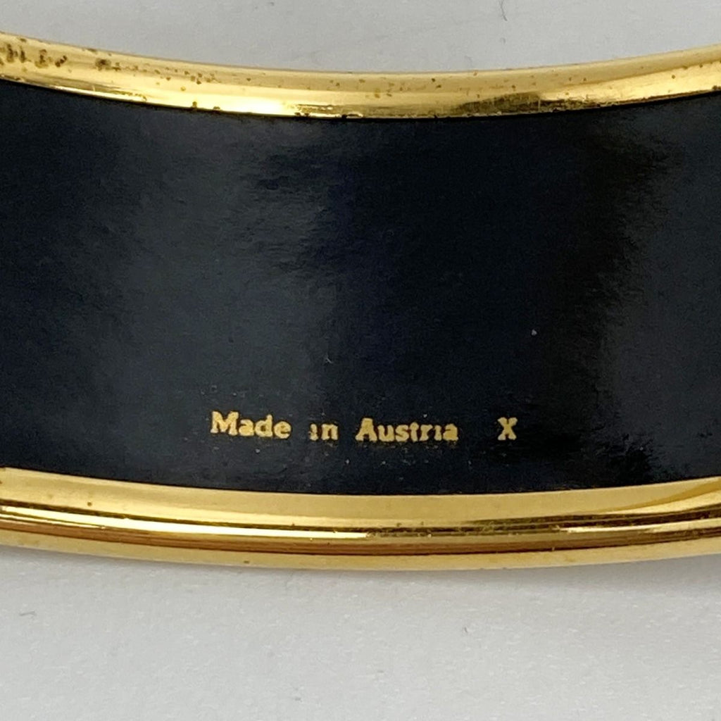 Hermes Enamel GM Bangle Plated Cloisonne Indian Bracelet — view 5
