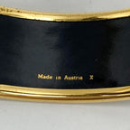 Hermes Enamel GM Bangle Plated Cloisonne Indian Bracelet — view 5
