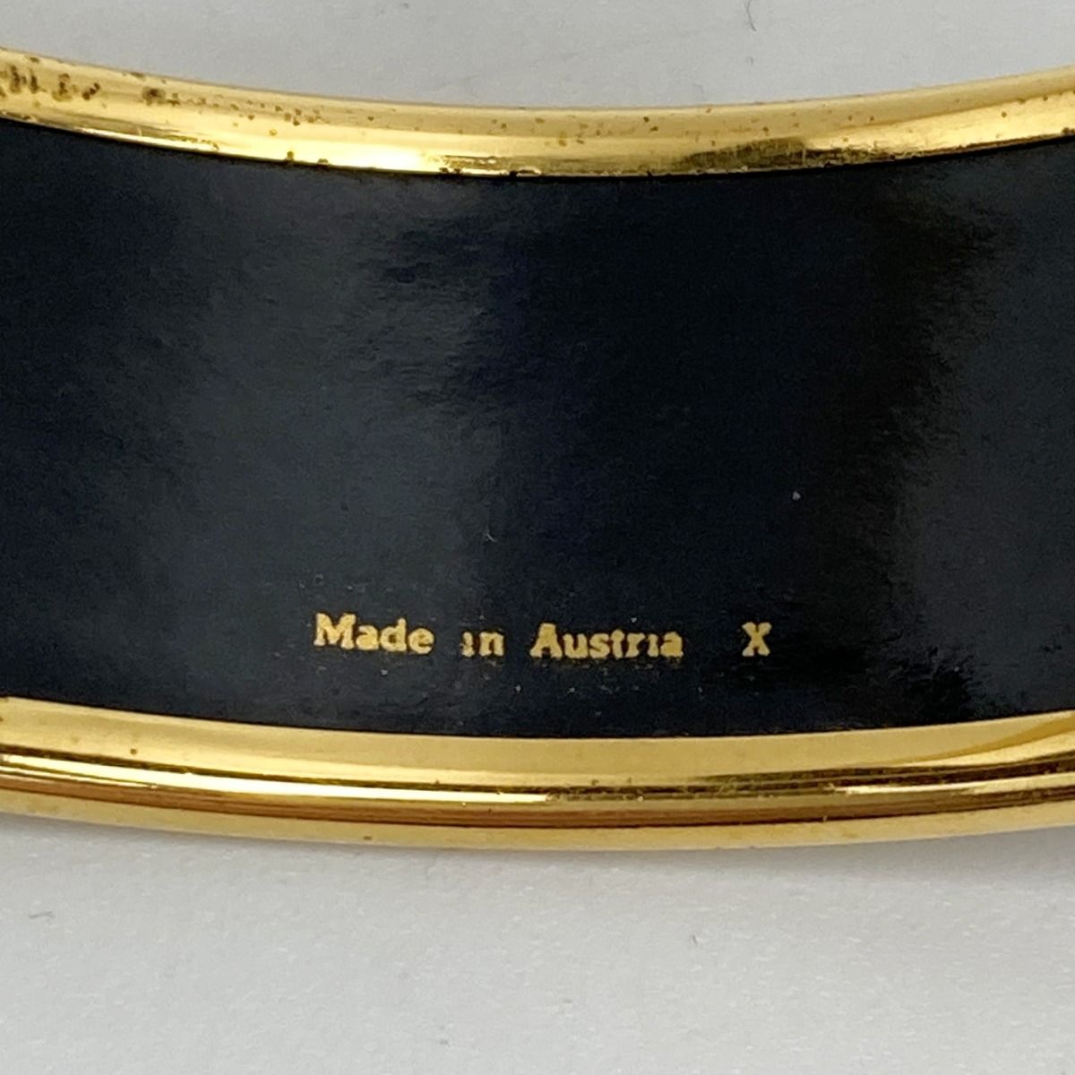 Hermes Enamel GM Bangle Plated Cloisonne Indian Bracelet — view 5