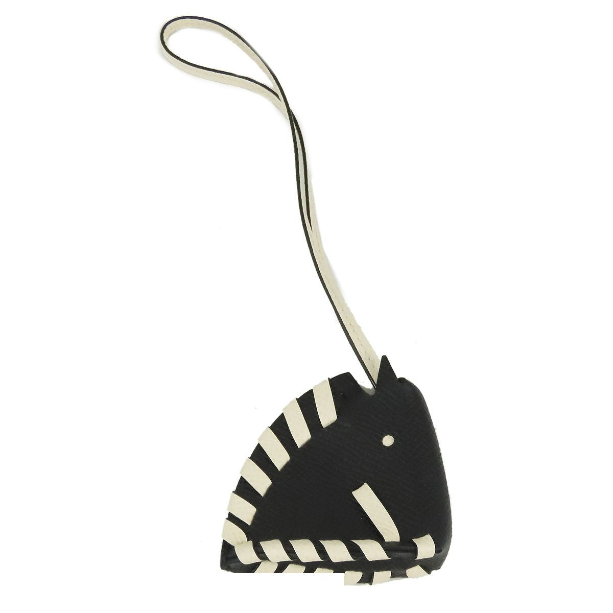 Hermes Schwartresse Black Cles Epsom Bag Charm — view 2